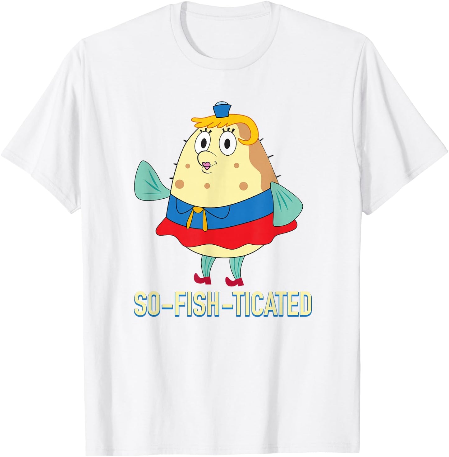 Mrs. Puff is So-Fish-ticated T-Shirt - T-Shirt | White