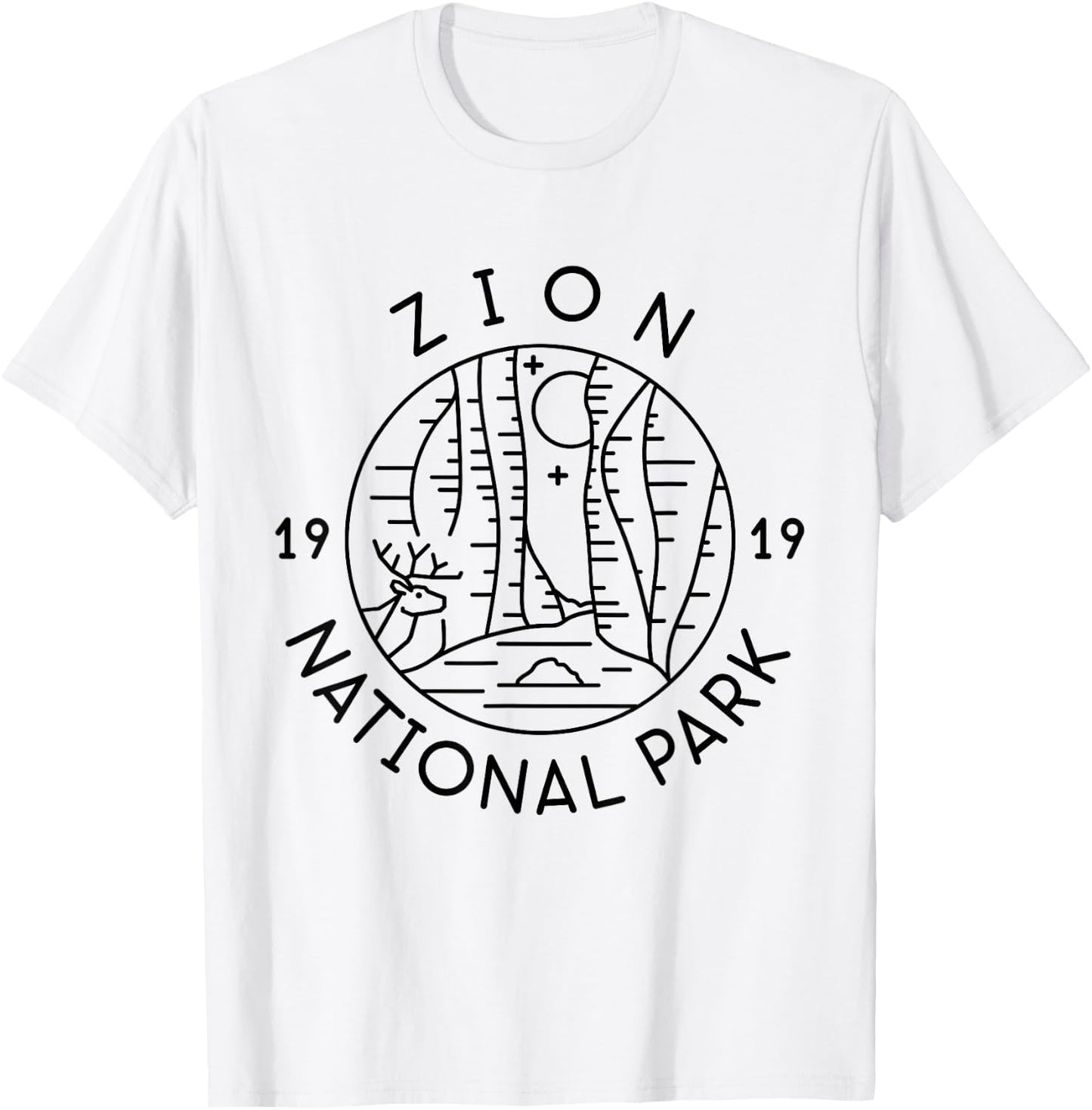 Zion National Park 1919 Utah T-Shirt - T-Shirt | White