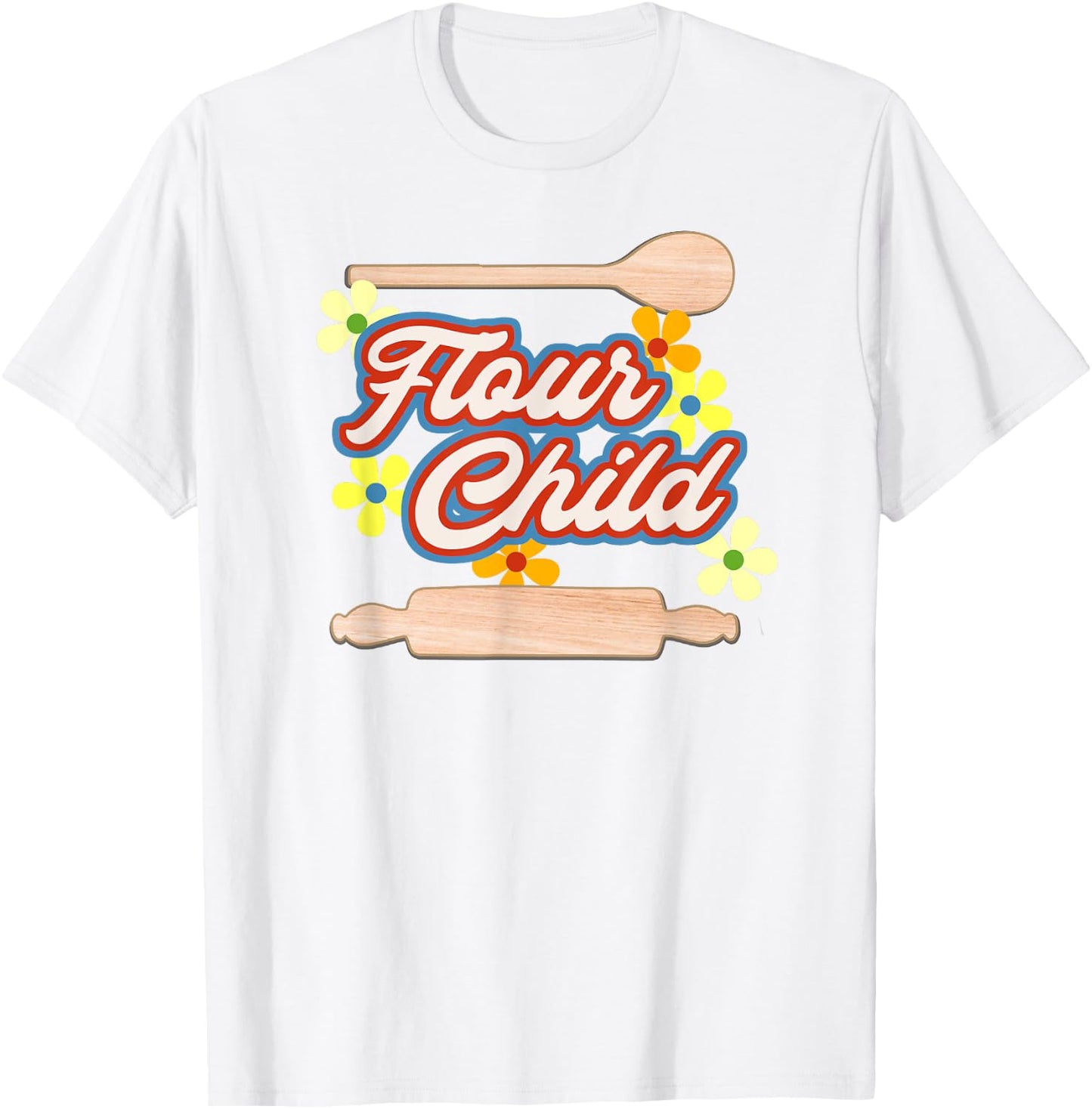 Flour Child Baking T-Shirt - T-Shirt | White