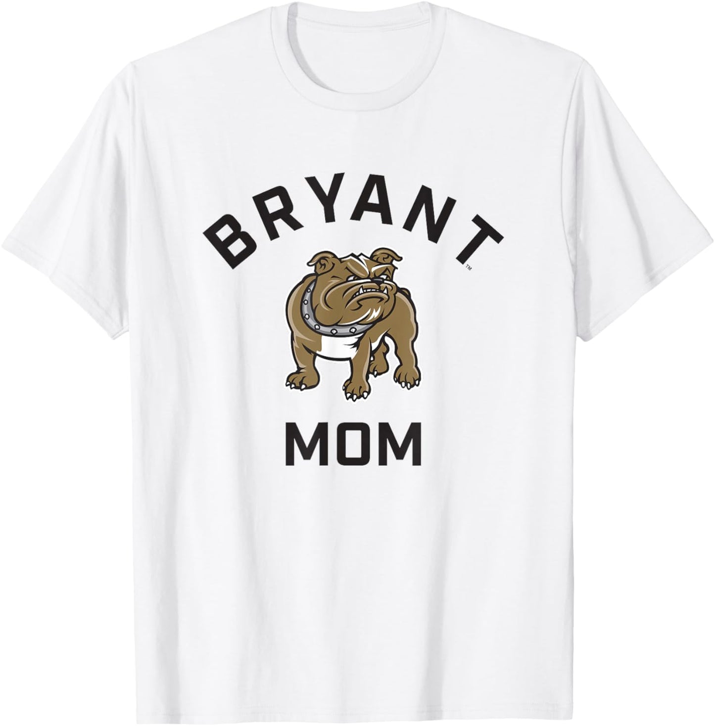 Bryant University Bulldogs Arched Mom T-Shirt - T-Shirt | White