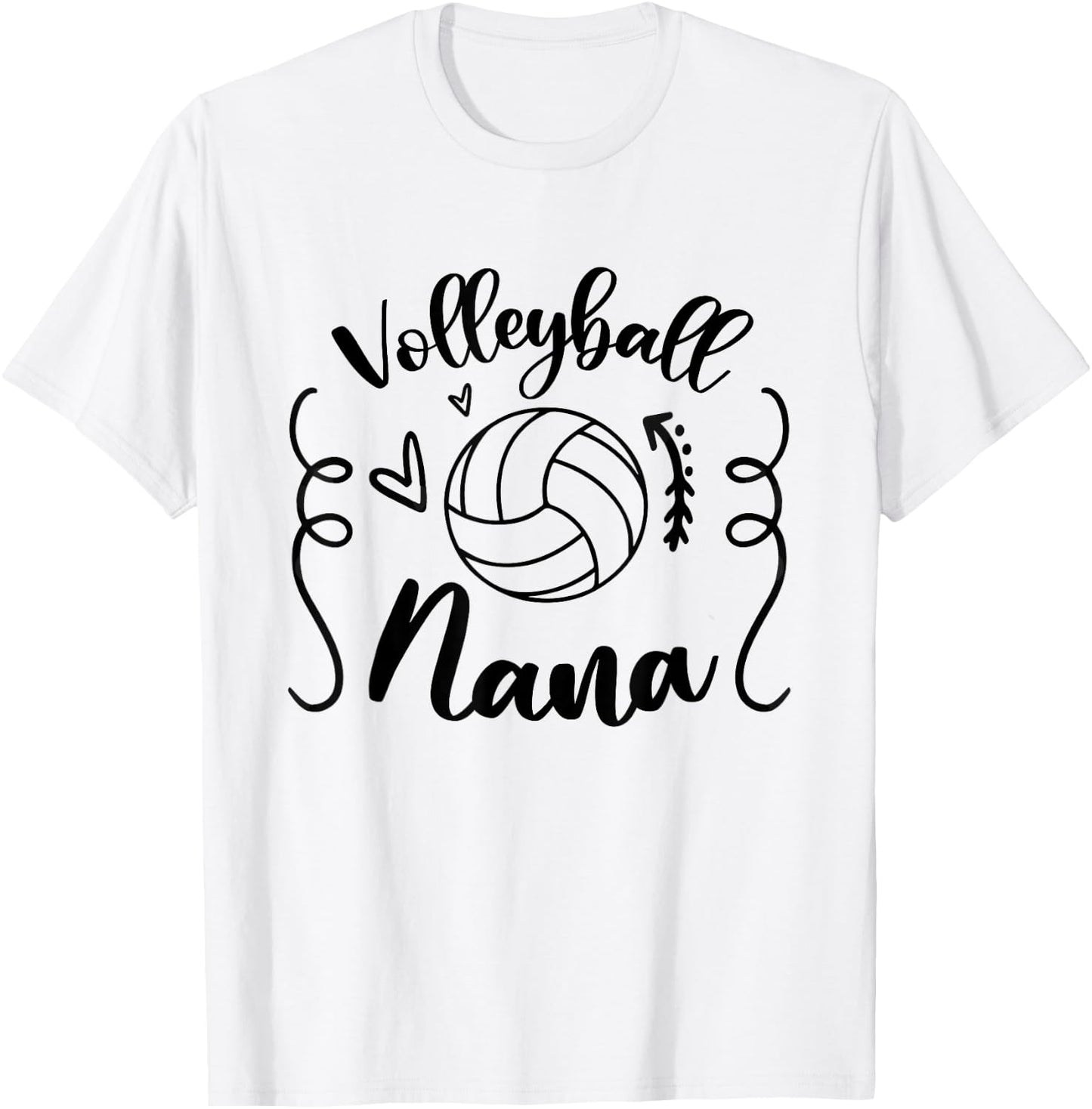 Volleyball Nana Love Playing Volleyball T-Shirt - T-Shirt | White