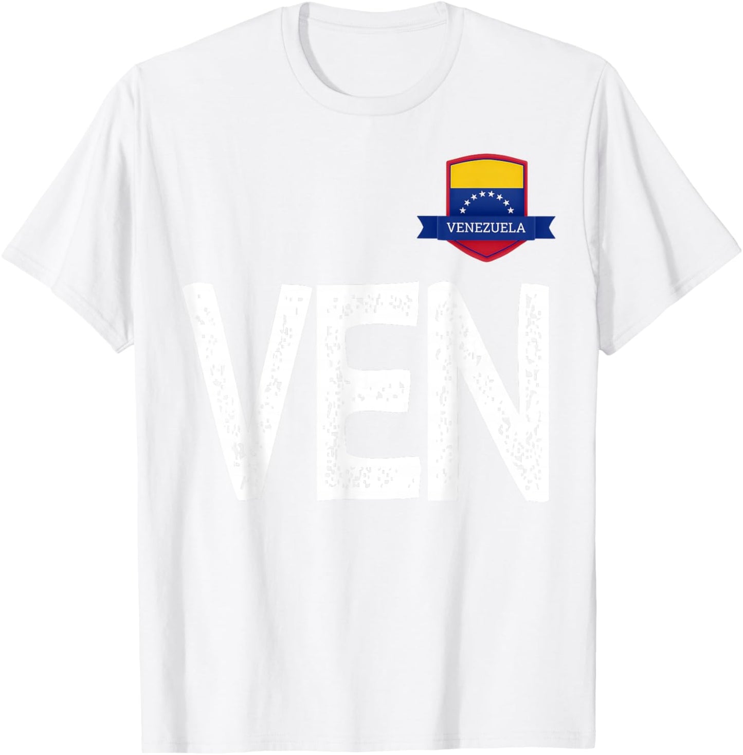 Venezuela Human-Flag Letter V and E and N Venezuela T-Shirt - T-Shirt | White