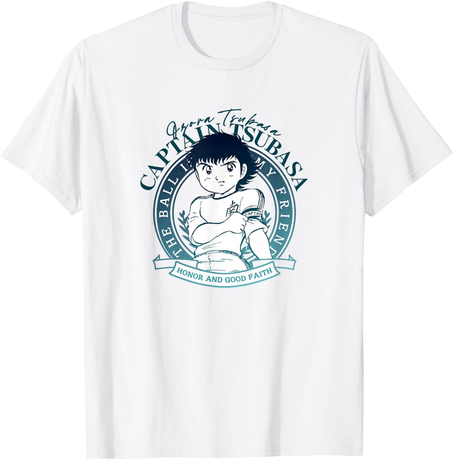 Captain Tsubasa (Tsubasa Emblem) T-Shirt - T-Shirt | White