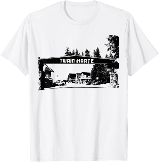 Twain Harte California Small Town T-Shirt - T-Shirt | White