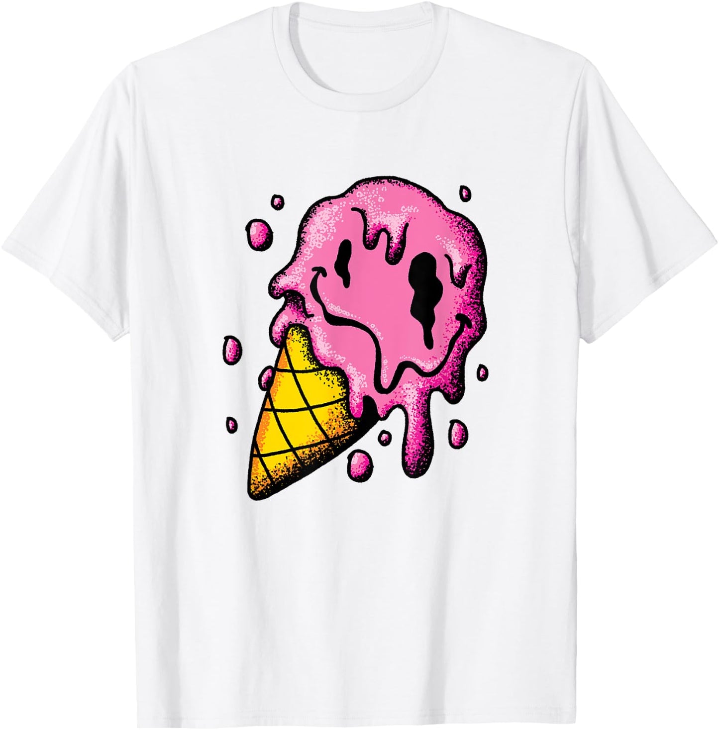 Melting Ice Cream Men Women Kids T-Shirt - T-Shirt | White