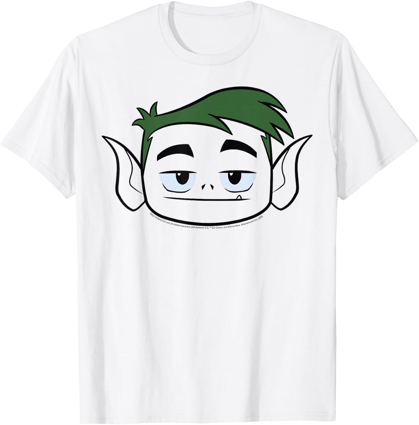 DC Comics Teen Titans Go! Beast Boy Big Face T-Shirt - T-Shirt | White