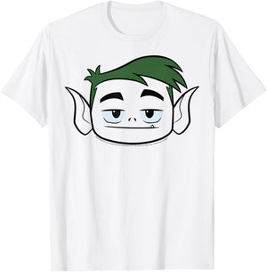 DC Comics Teen Titans Go! Beast Boy Big Face T-Shirt - T-Shirt | White