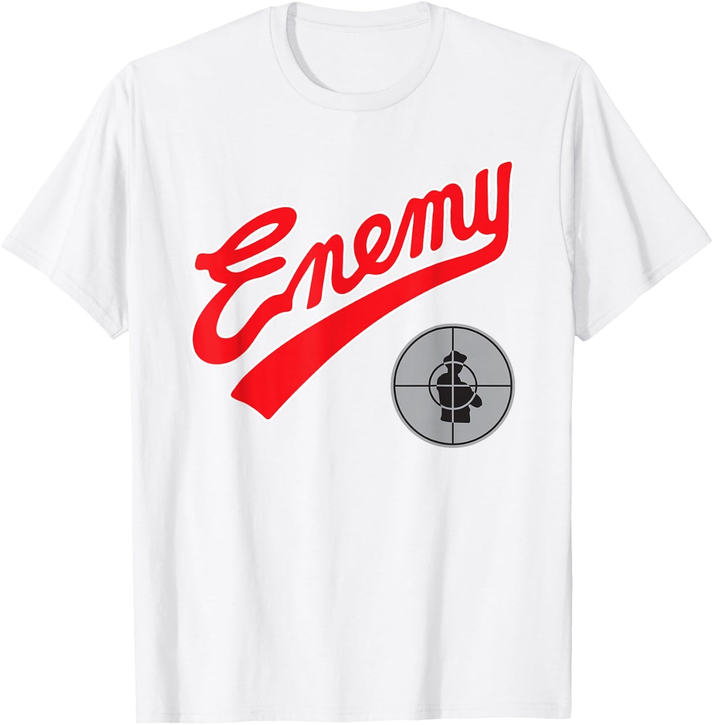 Public Enemy Official Enemy Target T-Shirt - T-Shirt | White
