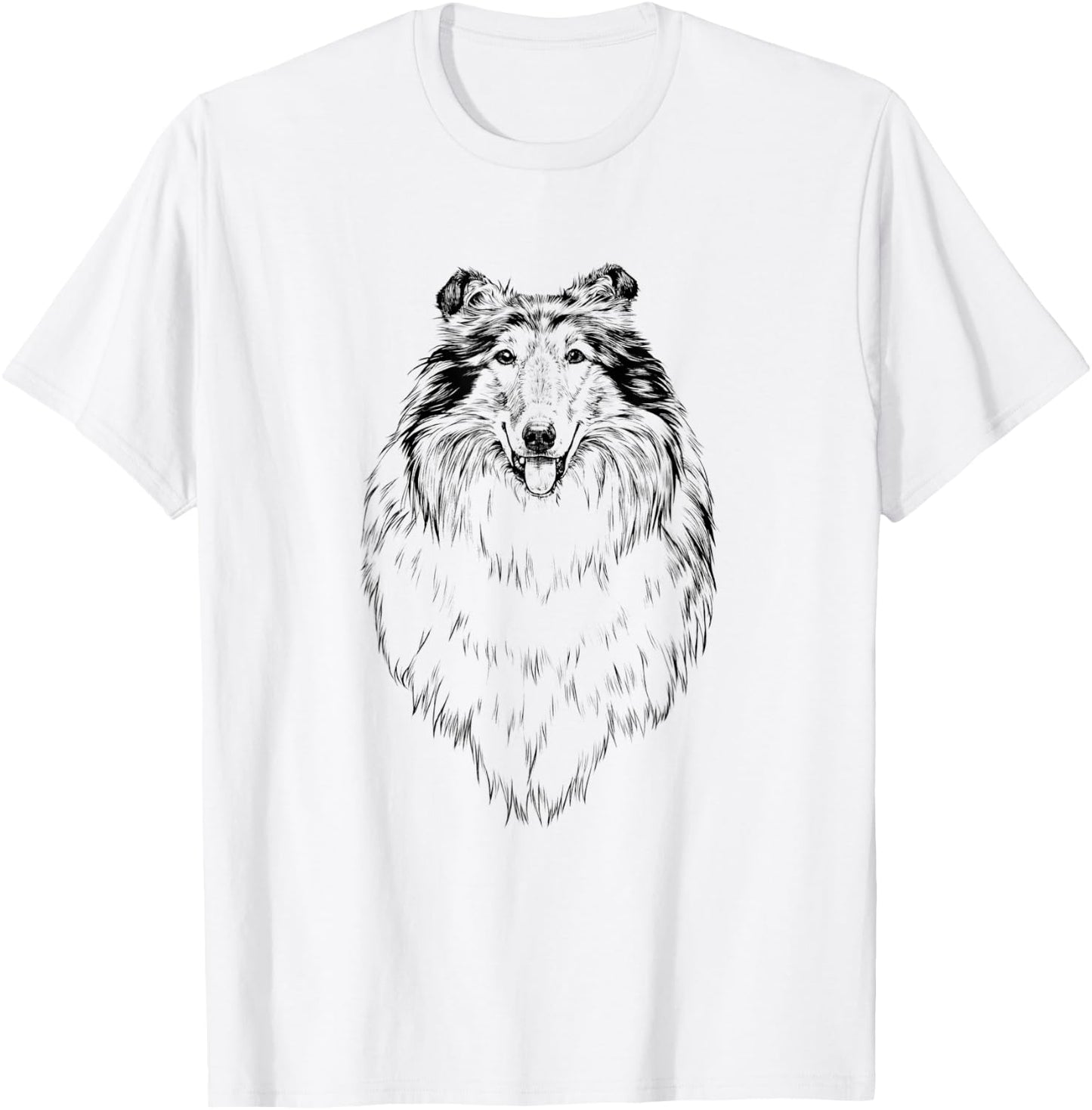Rough Collie Dog Mom Dog Lover T-Shirt - T-Shirt | White