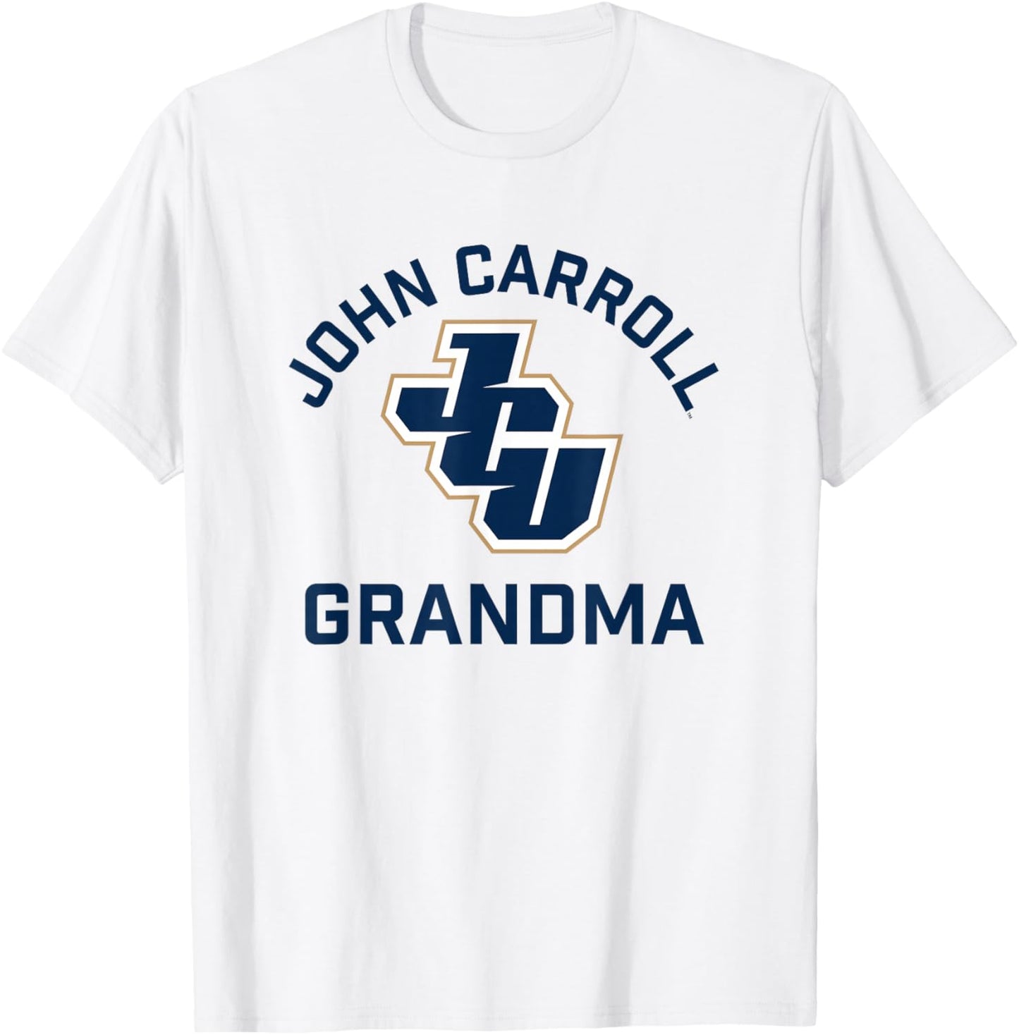 John Carroll University Blue Streaks Arched Grandma T-Shirt - T-Shirt | White
