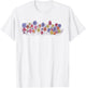 Colourful Flowers T-Shirt - T-Shirt | White