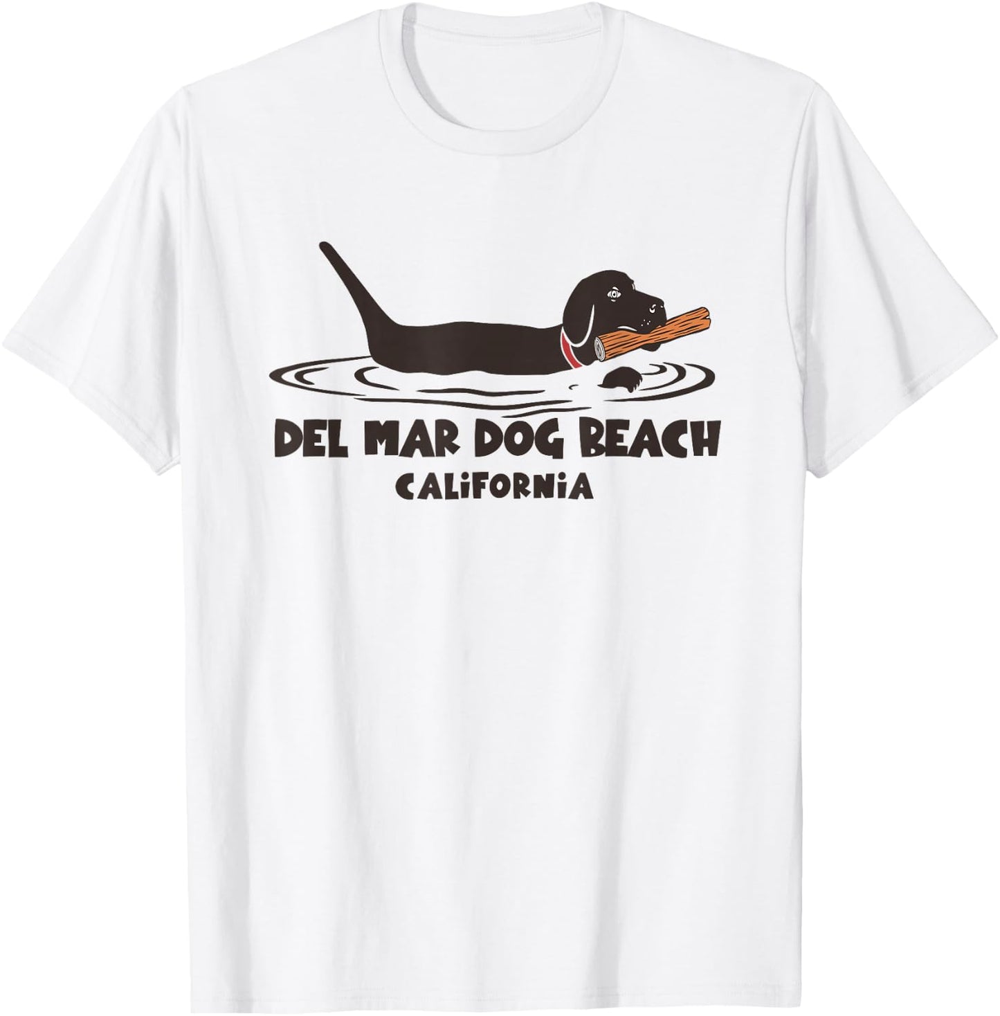 Del Mar California Dog Beach Women Kids T-Shirt - T-Shirt | White