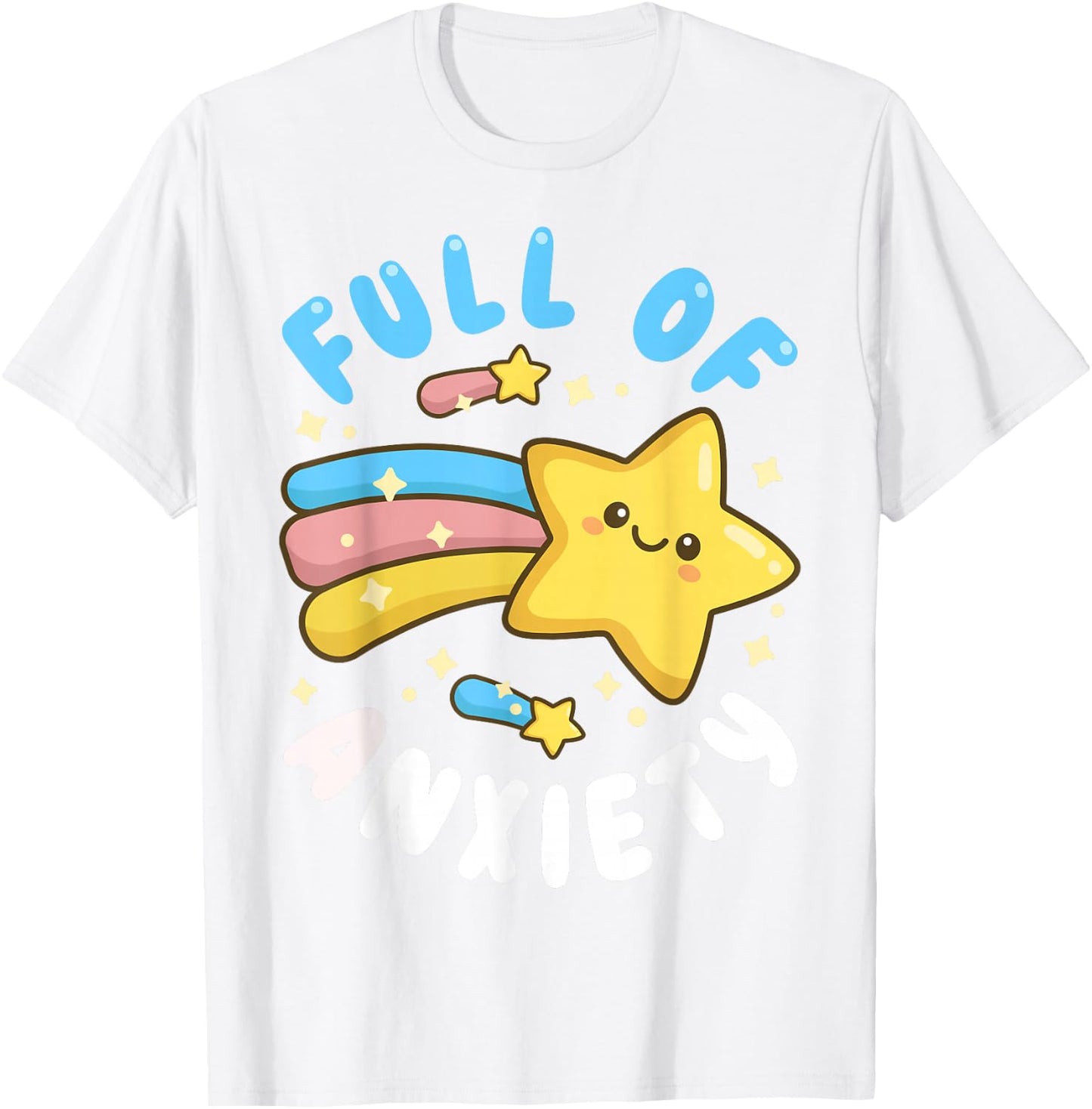 Pastel Goth Full of Anxiety T-Shirt - T-Shirt | White