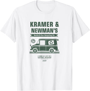 Seinfeld Kramer's & Newman's Bottle & Cap Recycling Co. T-Shirt - T-Shirt | White