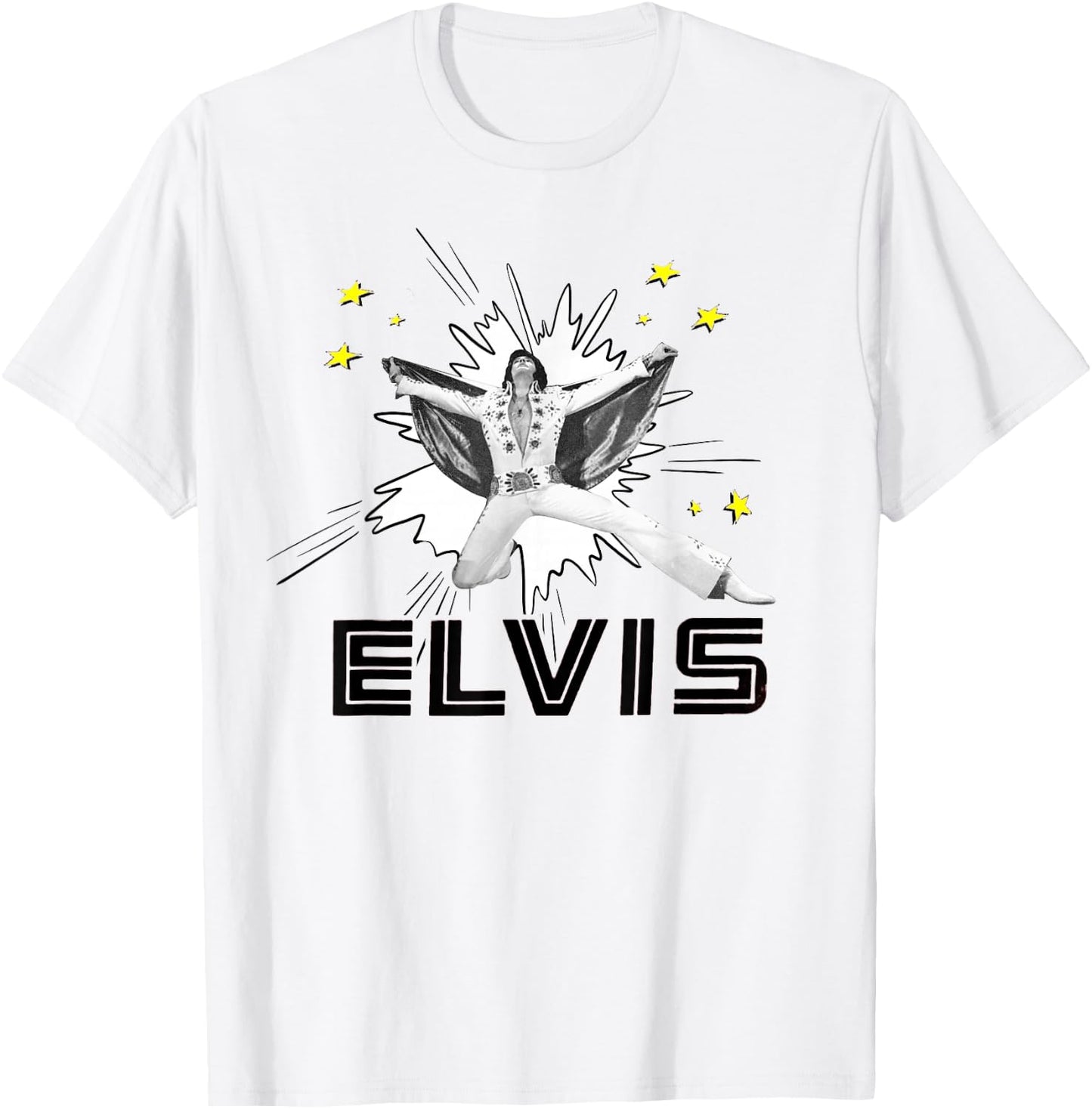 Elvis Presley Official The King T-Shirt - T-Shirt | White