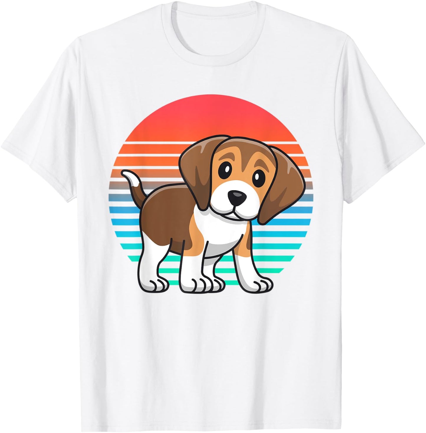 Retro Beagle Shirts Men Gift Beagle Lover T-Shirt - T-Shirt | White