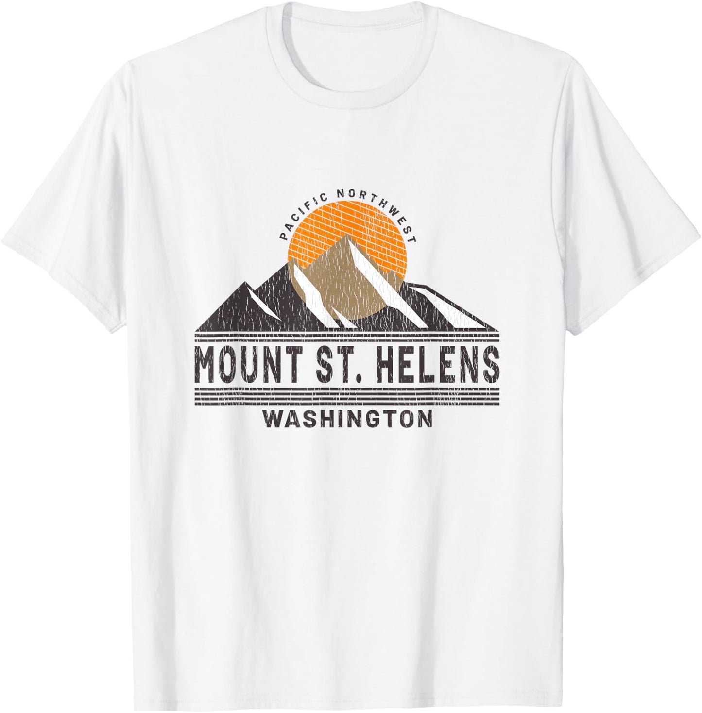 Vintage Mount St. Helens Washington - Mountain Souvenir T-Shirt - T-Shirt | White