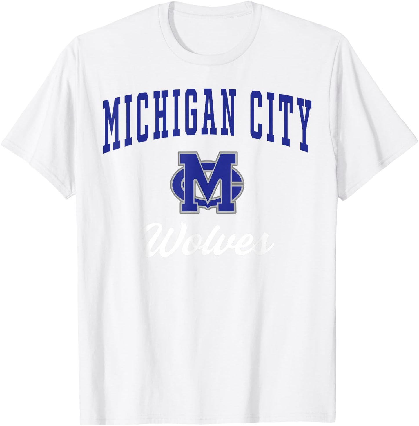 Michigan City High School Wolves T-Shirt - T-Shirt | White