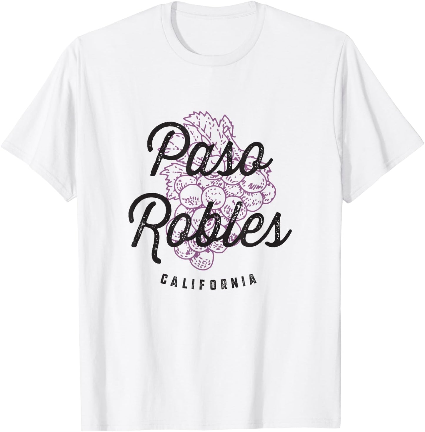 Paso Robles California Wine Country Vintage T-Shirt - T-Shirt | White