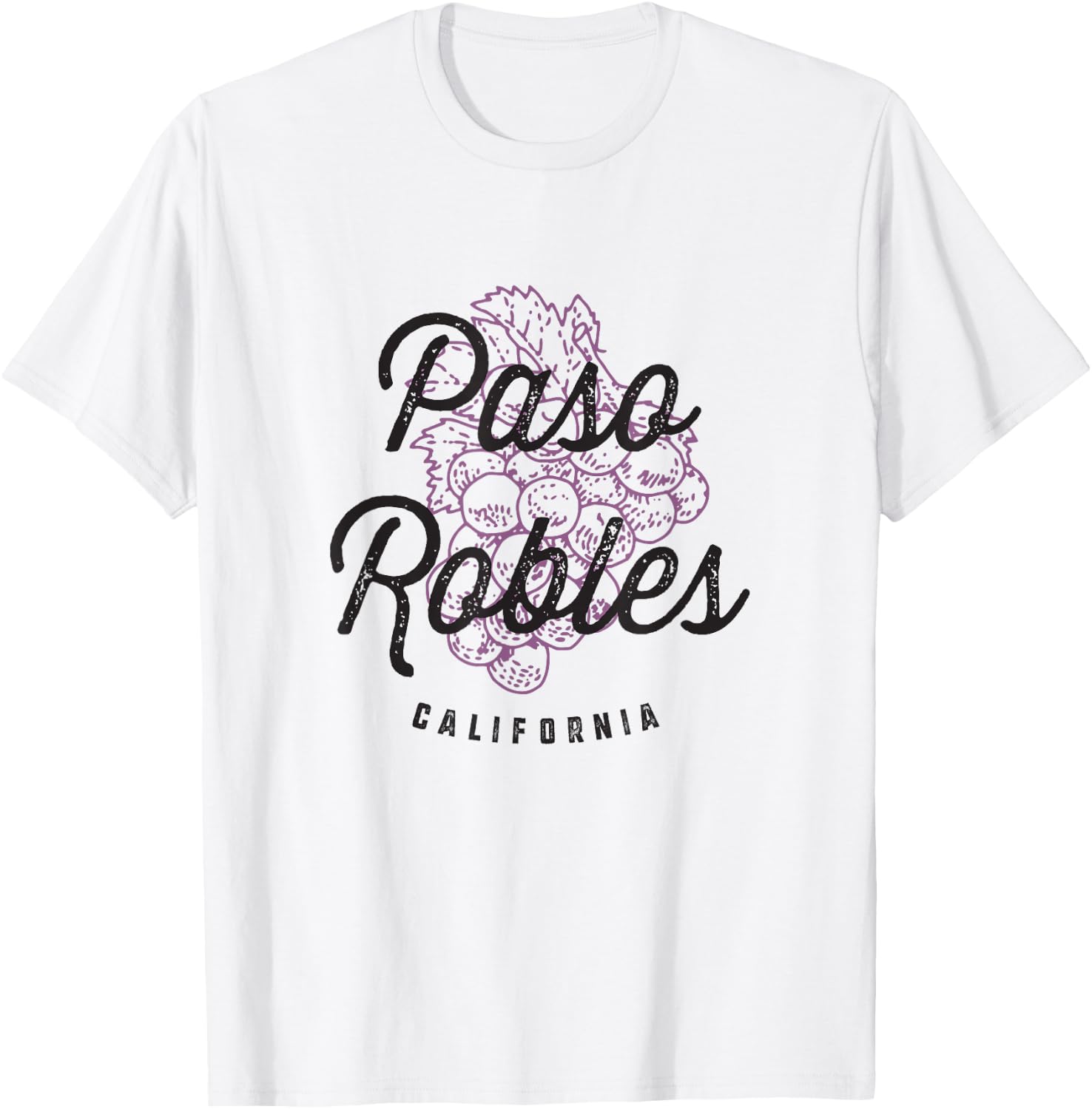 Paso Robles California Wine Country Vintage T-Shirt - T-Shirt | White