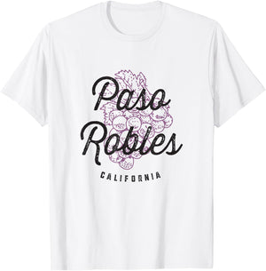 Paso Robles California Wine Country Vintage T-Shirt - T-Shirt | White