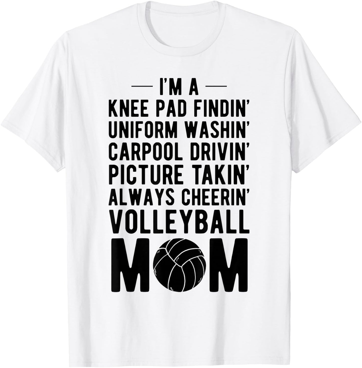 Volleyball Mom Volleyball-Player Volleyball Ball Gift T-Shirt - T-Shirt | White