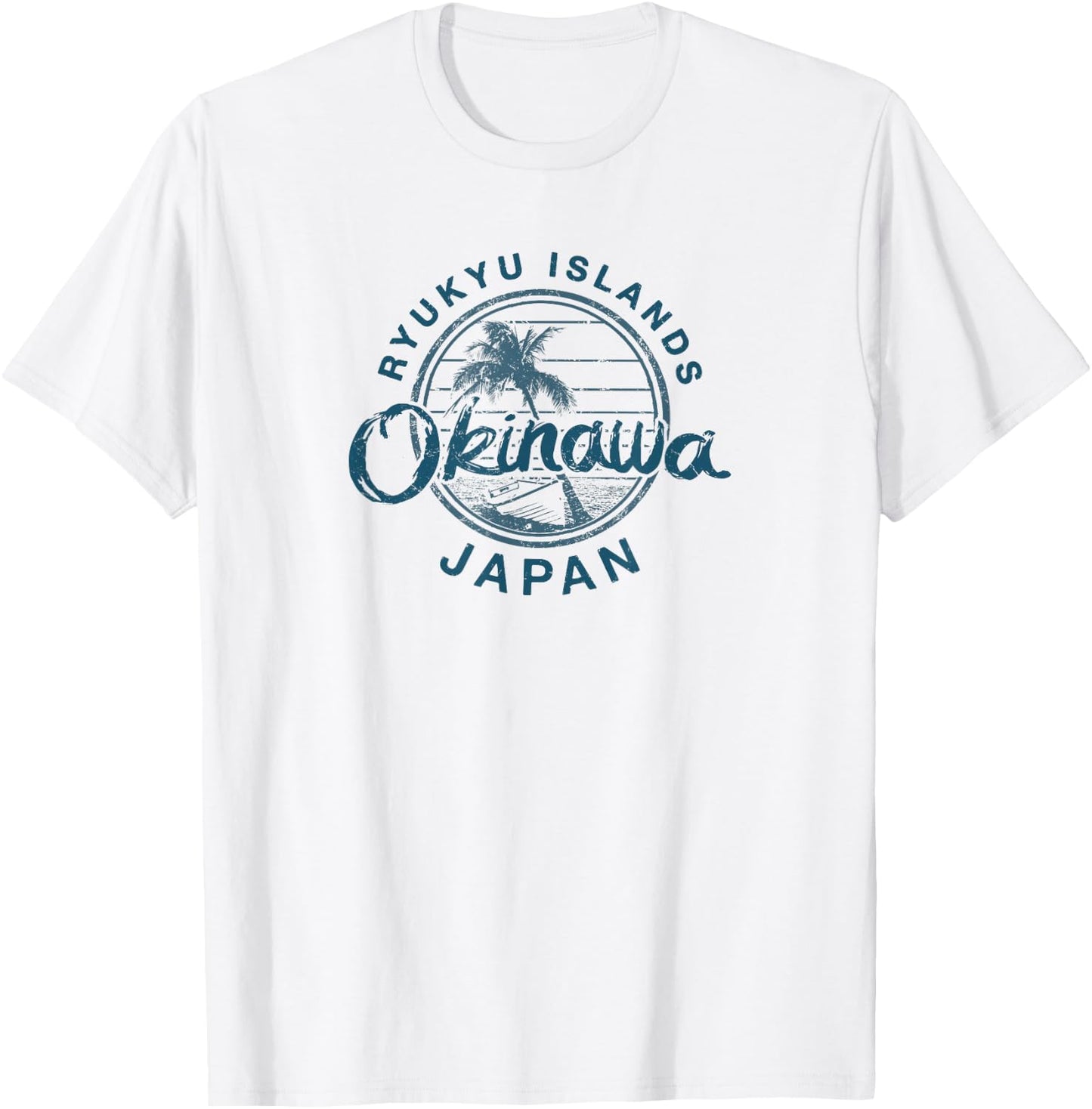 Okinawa Japan Retro Vintage T-Shirt - T-Shirt | White