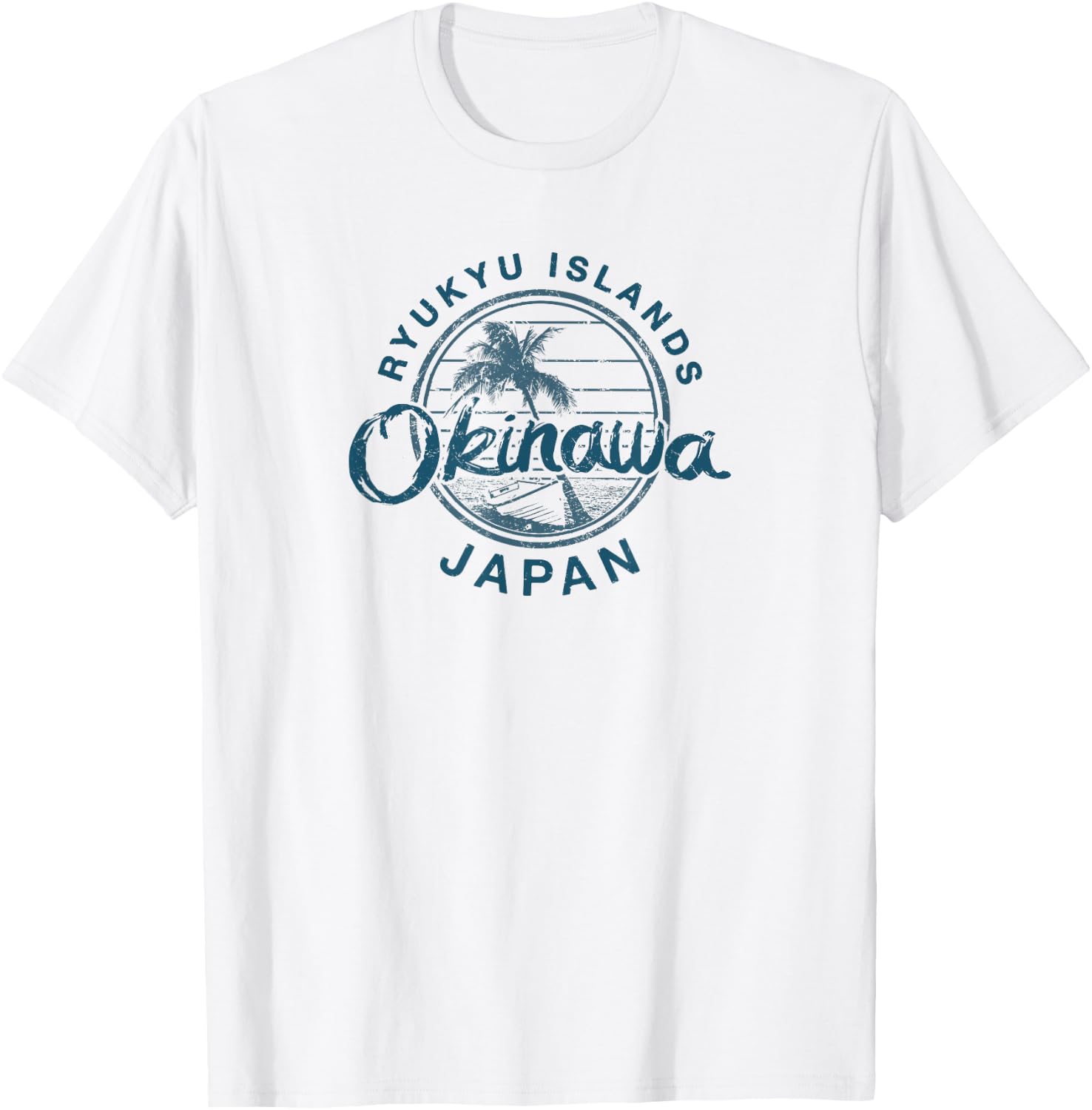 Okinawa Japan Retro Vintage T-Shirt - T-Shirt | White