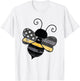 Proud Thin Gold Line Bumble Bee Patriotic 911 Dispatcher T-Shirt - T-Shirt | White