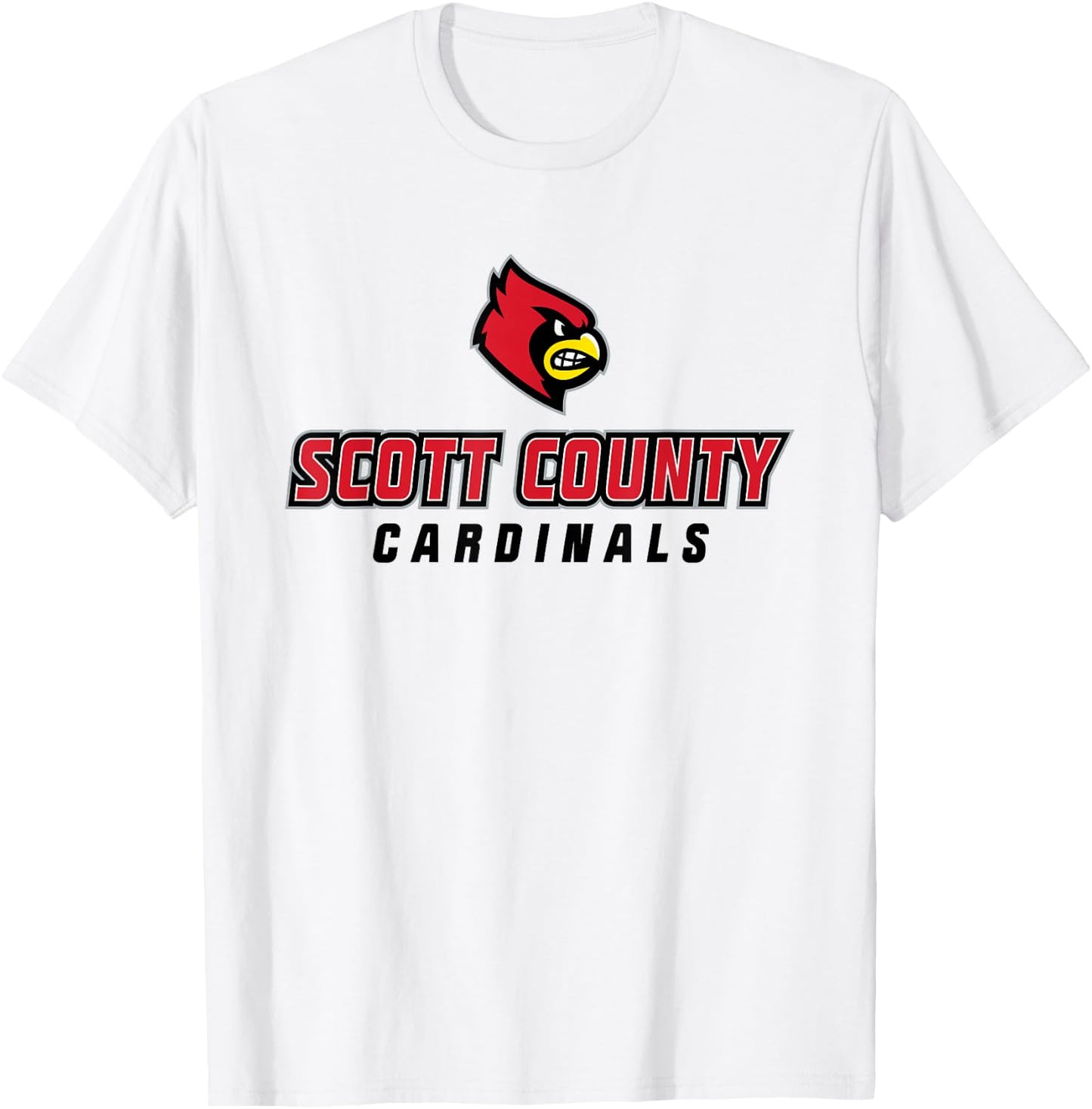 Scott County High School Cardinals T-Shirt - T-Shirt | White