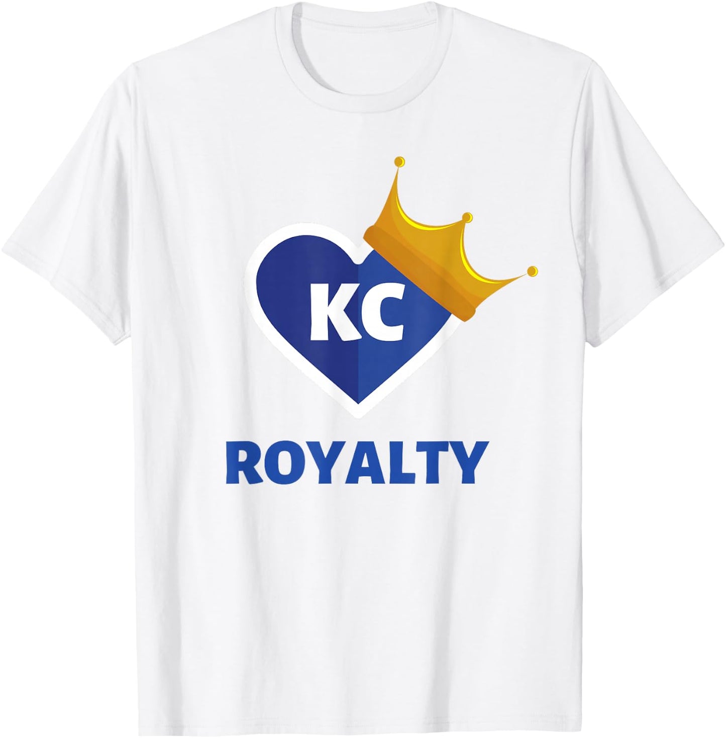 Royal Blue KC Fan Kansas City Crown Town Royalty Gear T-Shirt - T-Shirt | White