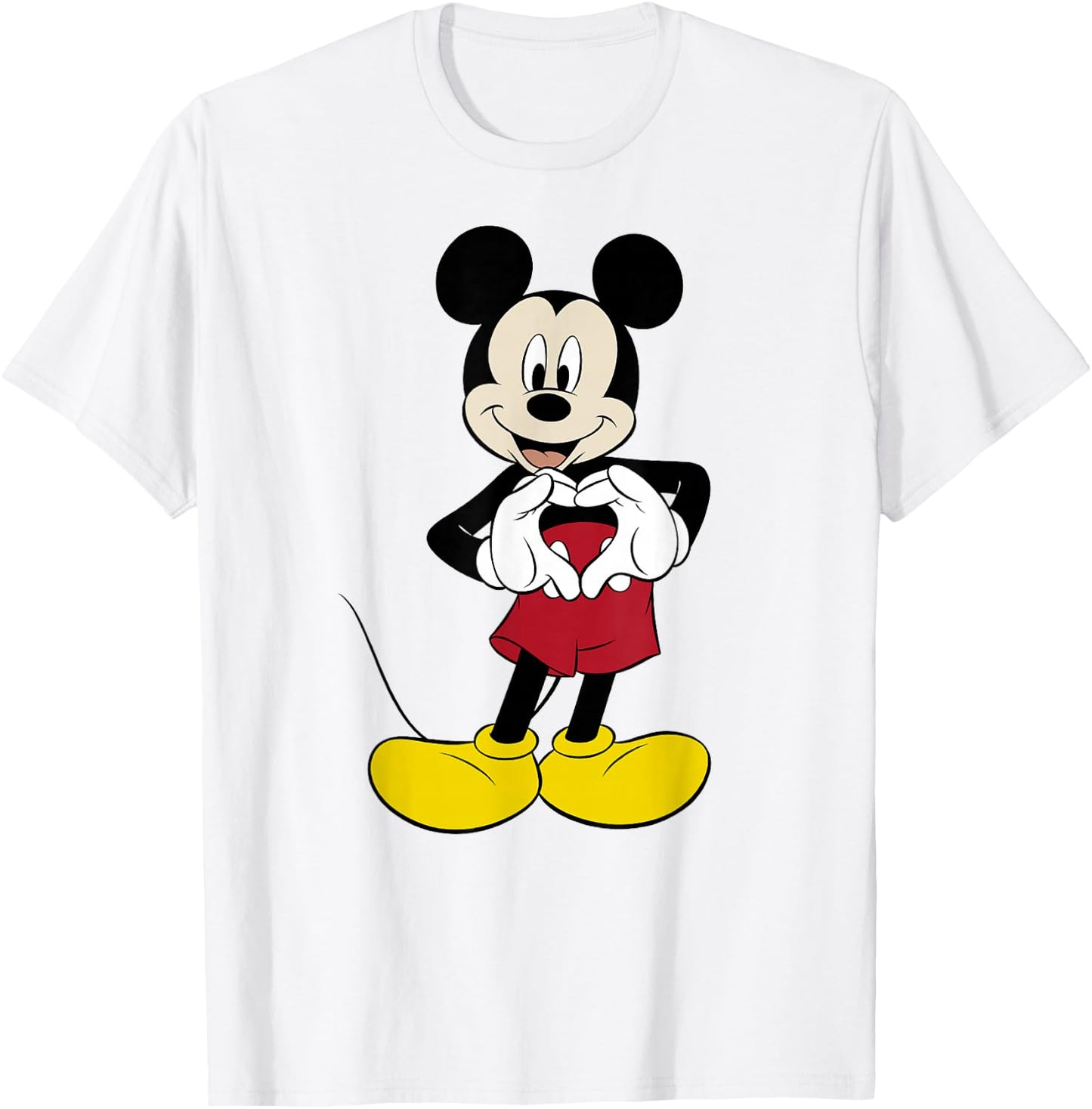 Disney Mickey And Friends Heart Hands Portrait T-Shirt - T-Shirt | White