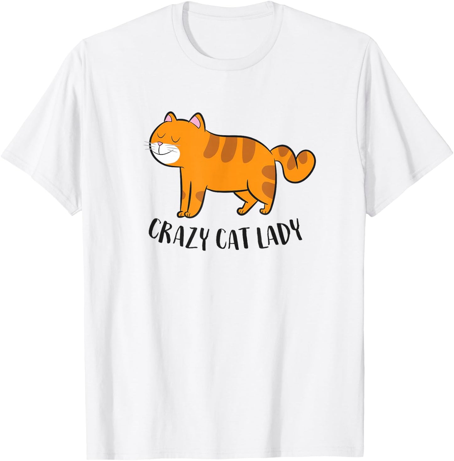 Funny Cat Girl Crazy Cat Lady Funny Women Cat Mom T-Shirt - T-Shirt | White