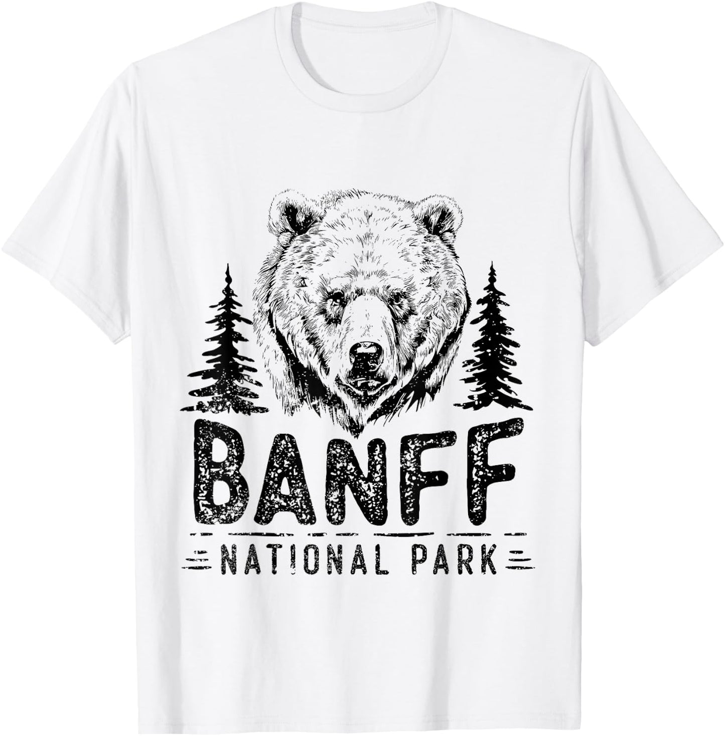 Banff National Park Alberta Lake Louise Bears Banff T-Shirt - T-Shirt | White