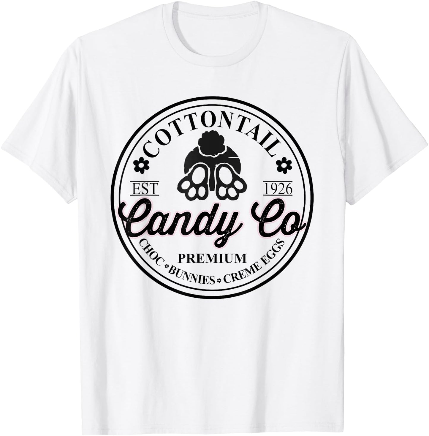 Easter Cottontail Candy Co Cute Bunny Rabbit Easter Day T-Shirt - T-Shirt | White