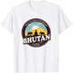 Bhutan Thimphu Vintage Elephant Buddha Figurine Gift T-Shirt - T-Shirt | White