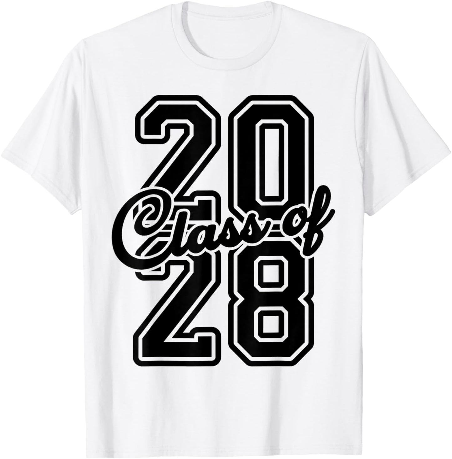 Official Freshman Class Of 2028 Senior Of 2028 Graduation T-Shirt - T-Shirt | White