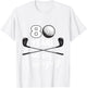 80 Years And Still Swinging 80th Birthday Funny Golf Club T-Shirt - T-Shirt | White