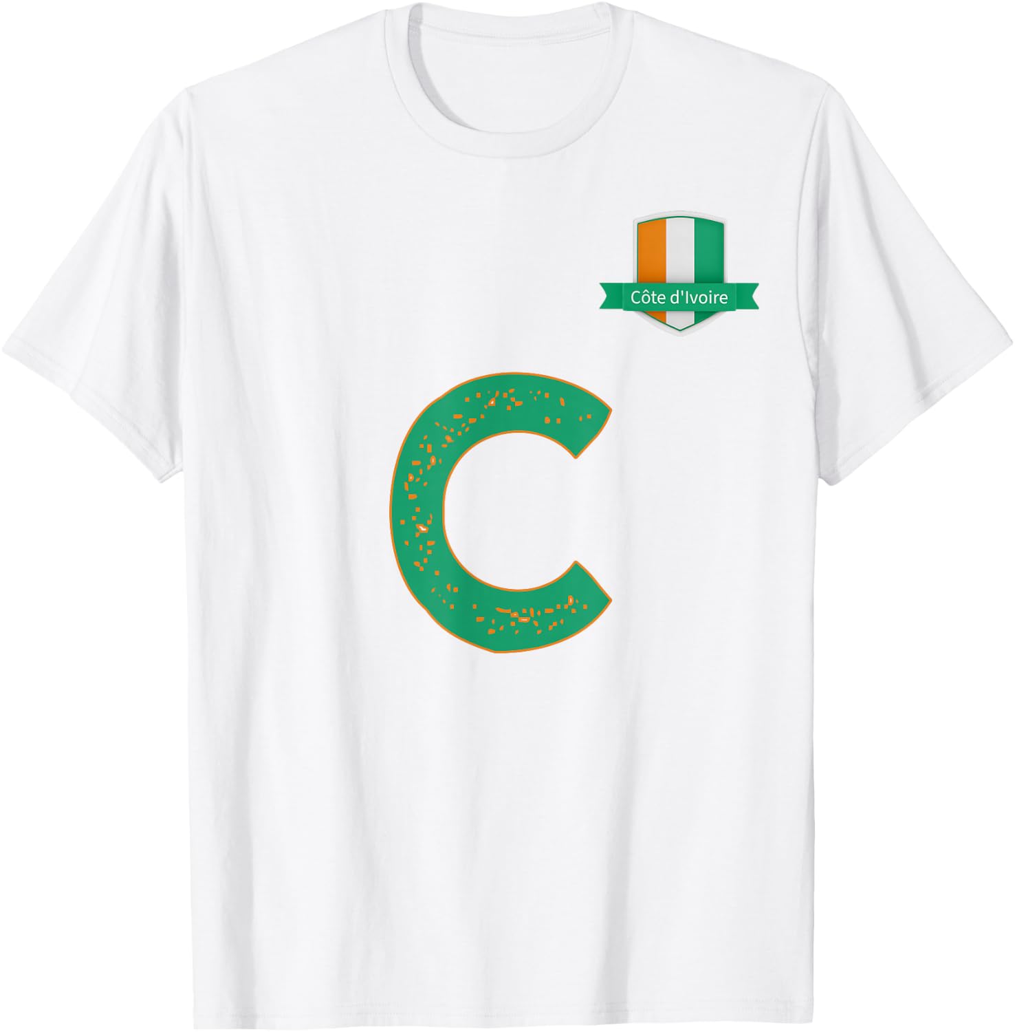 Team Flag Group apparel - C - Côte d'Ivoire Ivory Coast T-Shirt - T-Shirt | White