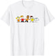 Peanuts - Snoopy Lucy Franklin Charlie Lucy Ice Skating T-Shirt - T-Shirt | White