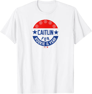Caitlin Clark for Rookie of The Year - Indiana Basketball T-Shirt - T-Shirt | White