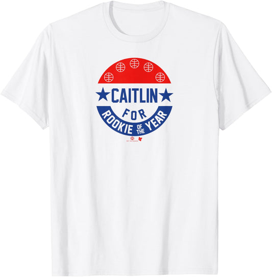Caitlin Clark for Rookie of The Year - Indiana Basketball T-Shirt - T-Shirt | White