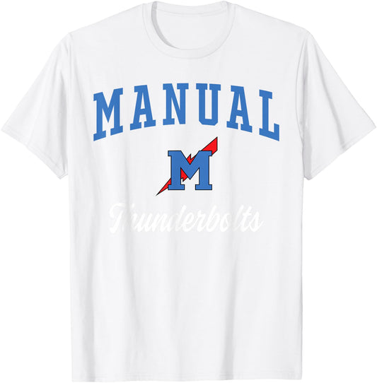 Manual High School Thunderbolts T-Shirt - T-Shirt | White