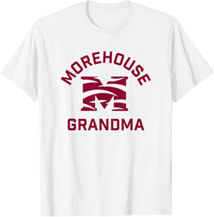 Morehouse College Maroon Tigers Arched Grandma T-Shirt - T-Shirt | White