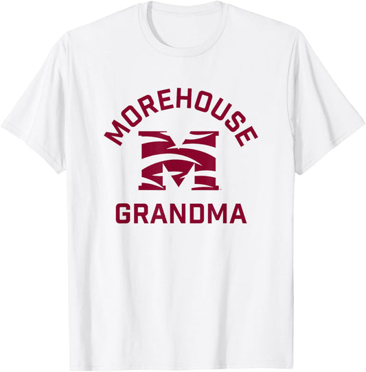 Morehouse College Maroon Tigers Arched Grandma T-Shirt - T-Shirt | White