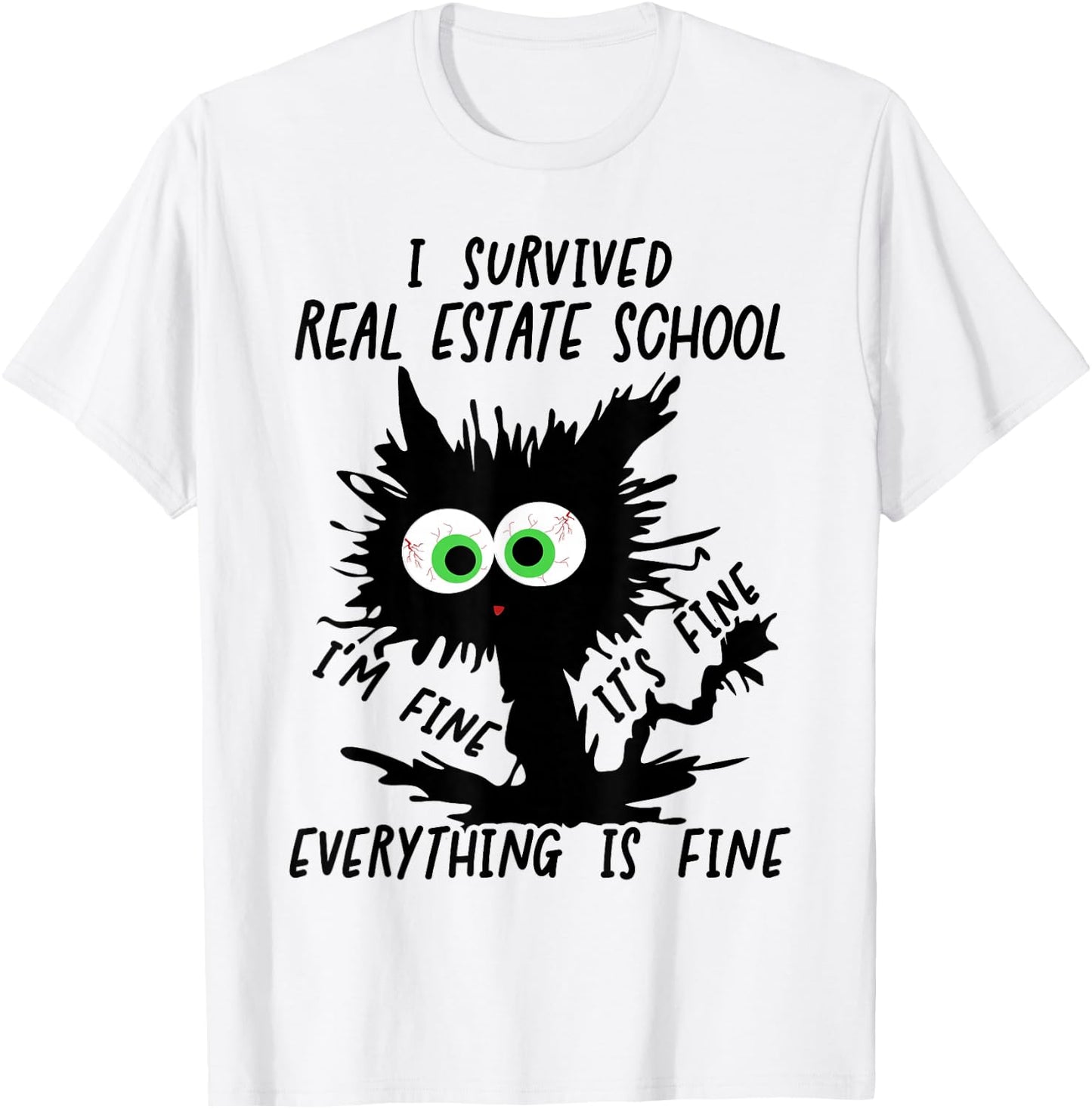 I Survived Real Estate School Graduation 2026 T-Shirt - T-Shirt | White