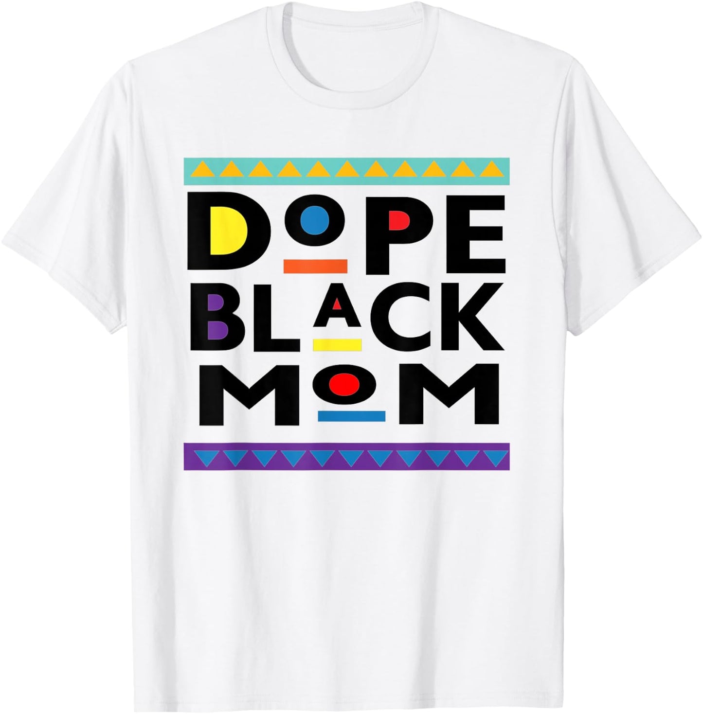 Dope Black Mom Pride Melanin African American T-Shirt - T-Shirt | White