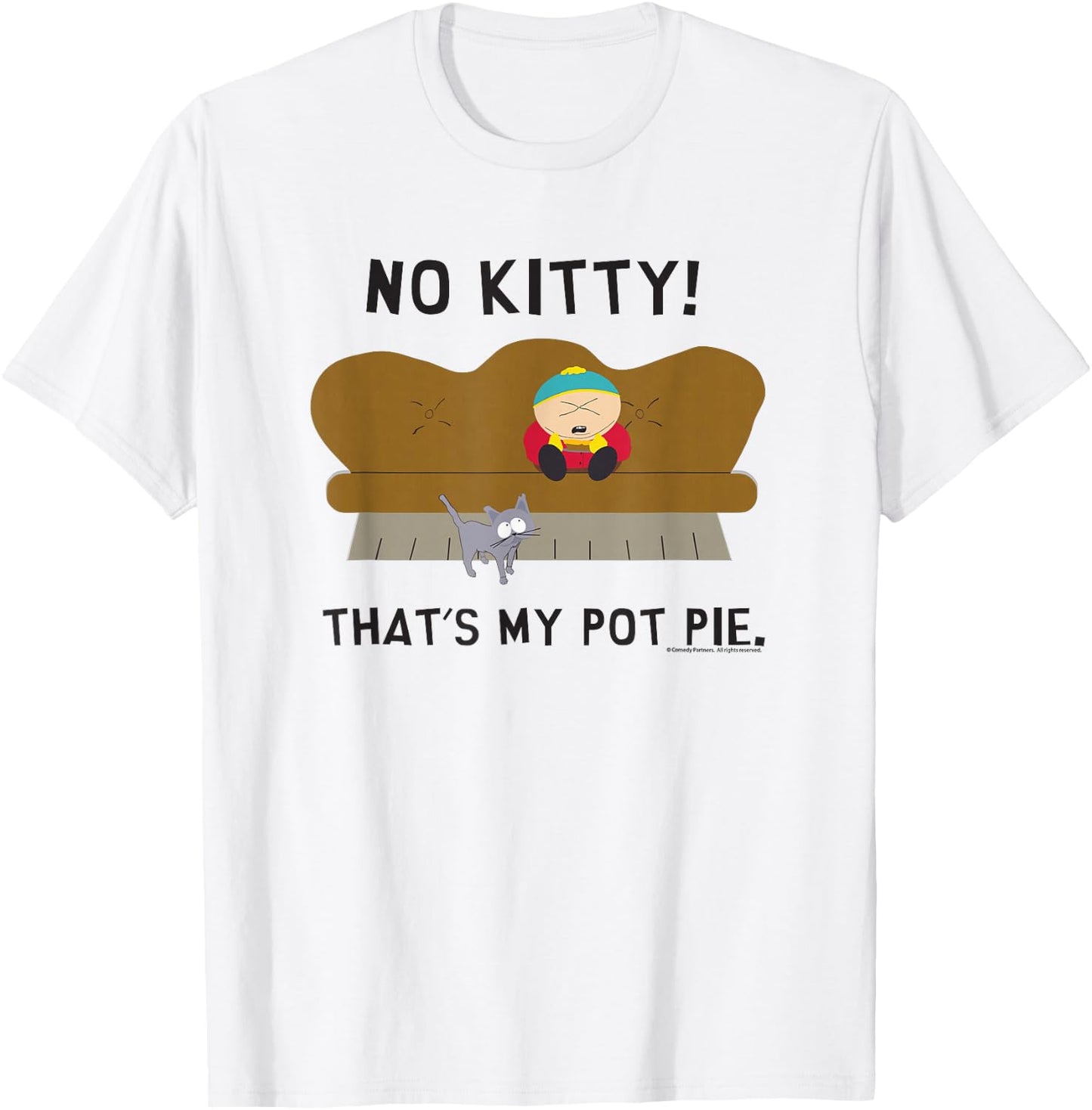 South Park Cartman My Pot Pie T-Shirt - T-Shirt | White