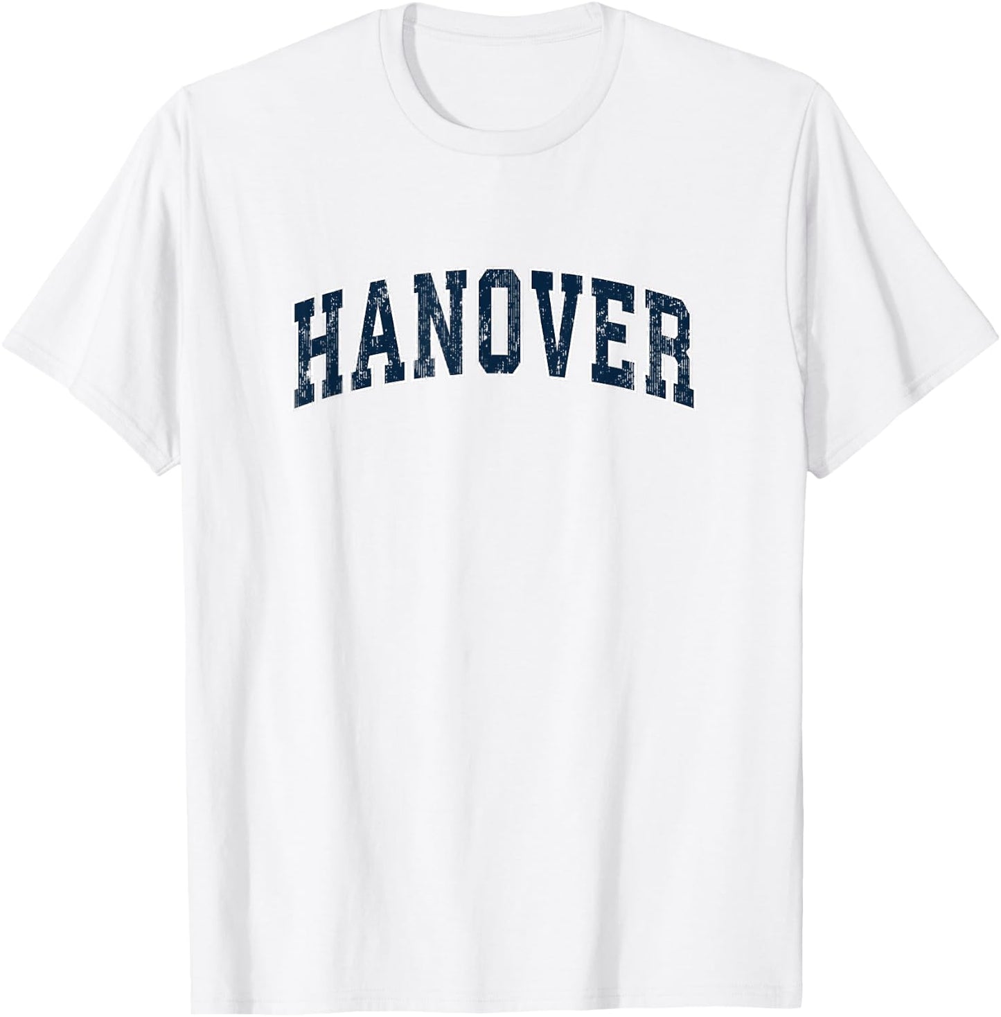 Hanover Pennsylvania PA Vintage Sports Design Navy Design T-Shirt - T-Shirt | White