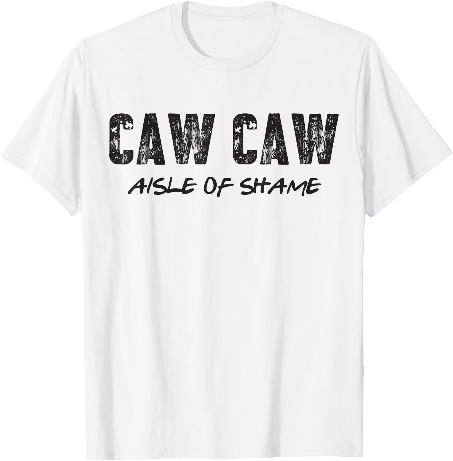 Aisle of Shame Caw Caw T-Shirt - T-Shirt | White